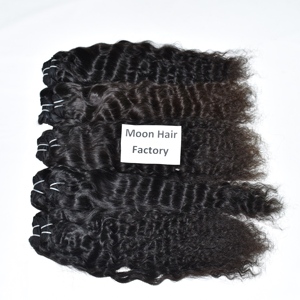 Extensions de cheveux humains indiens de luxe 100% naturels, bouclés, cuticules alignées, douceur, sans produits chimiques, double trame, à vendre - Product Image 6