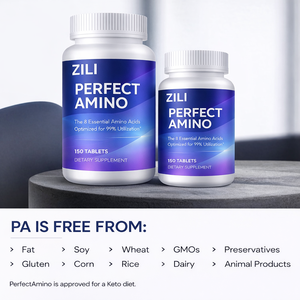 Perfect <strong>Amino</strong> Essential <strong>Amino</strong> <strong>Acid</strong> <strong>Tablets</strong> 99% Utilization Muscle Recovery Sports Nutrition Supplement Adult Gluten-Free Organic - Product Image 3