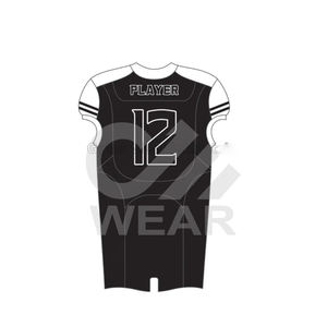 Ropa Deportiva, Uniforme de Fútbol Americano de Color Sólido, Transpirable, Talla Grande, Secado Rápido, Hecho a Medida, 100% Poliéster - Product Image 2