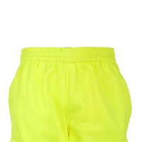 Pantalones de trabajo de cintura elástica reflectantes amarillos, pantalones industriales de seguridad de alta visibilidad ligeros para construcción de carreteras