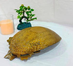 Plato de bandeja de metal martillado de aluminio de diseño con acabados antiguos Bandeja de servicio de metal Bandeja de tocador de perfume Mesa de centro - Product Image 1