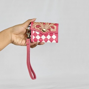 For Genuine Leather Anti-Theft Passport <b>Card</b> Holder Snap Closure Unisex Short <b>Wallet</b> Fashion Style - Product Image 2