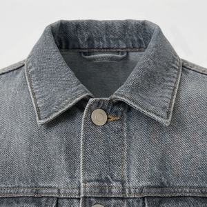 Veste en jean vintage pour homme, hiver, haute qualité, respirante, services OEM, logo personnalisé imprimé sur le devant, prix raisonnable, vêtements d'extérieur - Product Image 4