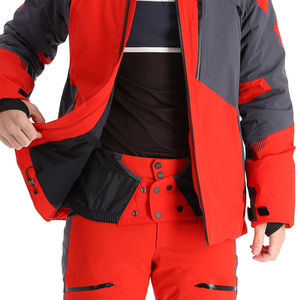 Veste isotherme de ski d'hiver pour hommes YKKK Fermetures à glissière Imperméable Coupe-vent Respirant-Tex Panneaux Polyester/Nylon personnalisés - Product Image 6