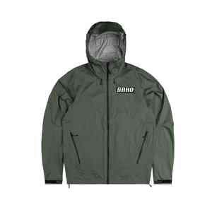 Veste de pluie GAA durable avec ourlet élastique à capuche et col haut et tissu à séchage rapide pour le jeu en plein air OEM quantité minimale de commande Pakistan - Product Image 3