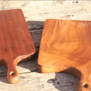 Tabla de quesos de madera rústica hecha a mano, bloque de carnicero grueso artesanal para cocina, bandeja de pan para queso y picar - Product Image 1