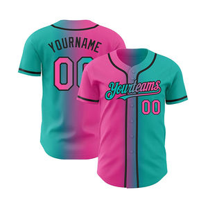 Camisetas de béisbol personalizables para hombre, directo de fábrica, 100% poliéster, secado rápido, transpirable, cuello en V, diseño de logotipo personalizado, servicio OEM - Product Image 5
