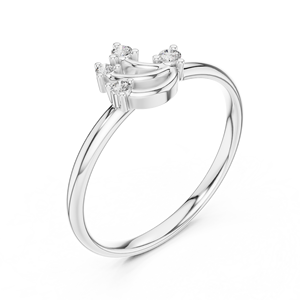 Jewels 14K Solitaire Diamond Bague de fiançailles pour cadeau de proposition - Product Image 4