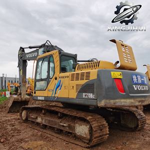 Excavadora Usada Volvo EC210B de 21 Toneladas, Marca Original Sueca, Oruga Pequeña Mediana de Segunda Mano de Suecia - Product Image 4