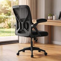 Silla de Oficina Ergonómica OEM con Malla y Soporte Ajustable, Silla de Escritorio para Computadora con 90-105 °   Función de Inclinación, Asiento Amplio, Ahorro de Espacio
