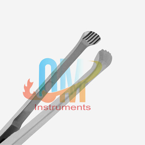 Fórceps de tejido Allis profesional, 5x6 dientes, grado médico, acero inoxidable, autoclavable, reutilizable, certificado CE ISO, Hospital - Product Image 3