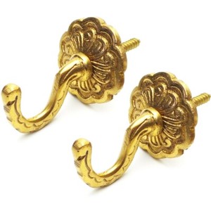 higher quality brushed brass <b>curtain</b> tiebacks gold brass <b>curtain</b> hold <b>backs</b> brass drapery <b>tie</b> <b>backs</b> manufecturer in india - Product Image 2