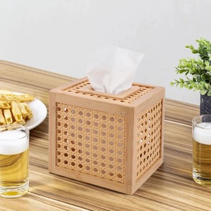 Caja de pañuelos de bambú y ratán, caja de pañuelos de bambú hecha a mano, decoración natural ecológica para el hogar y la Mesa, venta al por mayor de Vietnam - Product Image 5