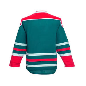 Ensemble d'uniformes de maillots de hockey sublimés OEM Uniformes de hockey sur glace avec logo personnalisé Meilleure vente de maillots de style hockey sur glace - Product Image 5