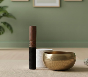 Bol chantant tibétain artisanal en acier inoxydable, instrument écologique pour la méditation, la guérison sonore, le yoga, l'équilibre spirituel - Product Image 2