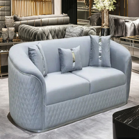 Ensemble de canapés modulaires haut de gamme modernos e luxuosos en velours vert
