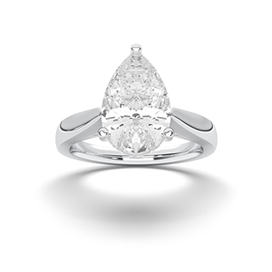 1.00 Carat E-F/VVS-VS <b>Moissanite</b> Pear Cut Diamond Engagement <b>Ring</b> 925 Silver Handcrafted in Diamond <b>Rings</b> - Product Image 2