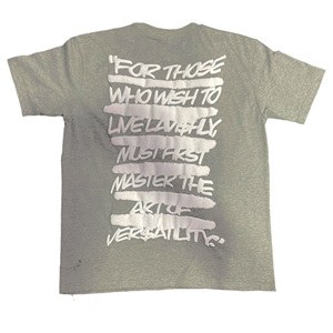 เสื้อยืดสตรีทแวร์ลำลอง VERSA พิมพ์ลายโลโก้หน้าหลังแบบโดดเด่น ยูนิเซ็กส์ ฮิปฮอป กราฟฟิก พิมพ์ลายพัฟ 200 GSM ระบายอากาศได้ดี - Product Image 5