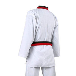 ชุดเครื่องแบบเทควันโดแบบมืออาชีพผ้าคอตต้อนแบบแห้งเร็วผ้า100% ระบายอากาศได้ดีชุดส่งโลโก้ได้ตามต้องการ - Product Image 6
