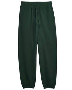 Ensemble de survêtement en molleton vert foncé unisexe, sweat-shirt et pantalon de jogging, tenue décontractée streetwear, coton doux, chaud pour l'hiver, conception personnalisée OEM - Product Image 3