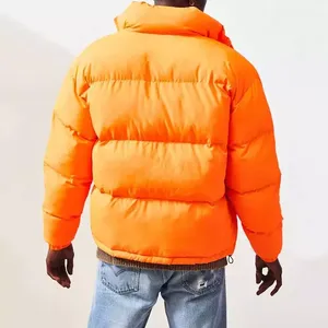Low Moq Customized Oversized Bubble <b>Men</b> orange <b>Jacket</b> Coat Heavy Winter Shiny Down Puffer <b>Jacket</b> for <b>Men</b> 2026 - Product Image 2