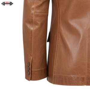 Chaqueta de Cuero para Hombre, Estilo Bomber, de Invierno, Fabricada en Fábrica, Precio Económico, Alta Calidad, Cuero PU, Impermeable, Cortavientos, Transpirable, Personalizable - Product Image 3