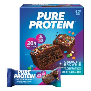 Pure Protein Galactic Brownie Protein <b>Bars</b> – 20g Protein, 3g Sugar, 190 Calories (12 count) - Product Image 1