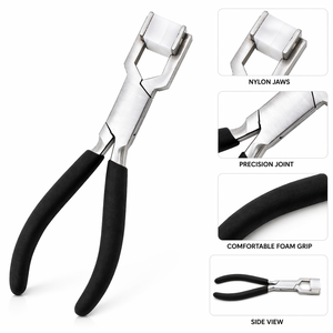 Pince à bec plat en nylon pour la fabrication de bijoux, outil anti-rayures, pince à bec souple pour l'enroulement de fil, prise en main durable - Product Image 6