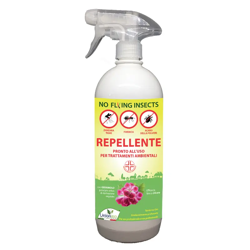 Top quality made in Italy plant based repellent NO FLYING INSECTS tiger mosquito ant dust mite