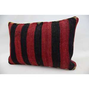 Almohada de lana con patrón Vintage Multicolor, cojín decorativo de 16x24 pulgadas, técnica de retales Kantha tejida - Product Image 3