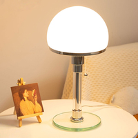 Lampe de table LED design nordique Wilhelm Wagenfeld Bauhau lampe de table lampes de bureau chambre lustre de chevet lampes de bureau LED en verre