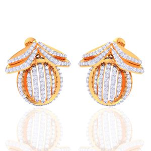 ต่างหูเพชร ishi 1.11กะรัตทอง18K ไร้รอยต่อ - Product Image 1