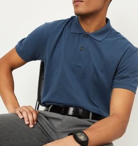 Polo en coton poly pour homme, séchage rapide, mélange performant, manches courtes, polo élégant pour homme, fabricant - Product Image 1