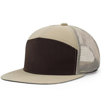 Casquette de baseball unisexe en toile avec logo personnalisé brodé à la main, 5/6/7 panneaux, pour sport en extérieur, avec boucle métallique