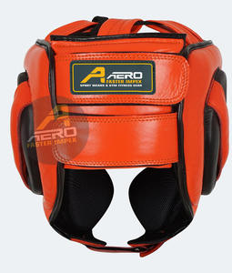 Protège-tête professionnel en cuir synthétique véritable confortable pour l'entraînement de boxe conçu pour une protection sécurisée - Product Image 3