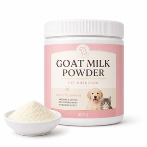 Poudre <span class=keywords><strong>de</strong></span> <span class=keywords><strong>lait</strong></span> <span class=keywords><strong>de</strong></span> chèvre en gros pour chiens et chats, 1 milliard d'UFC <span class=keywords><strong>de</strong></span> probiotiques, formule <span class=keywords><strong>de</strong></span> sevrage pour chatons riche en calcium, personnalisation OEM - Product Image 1