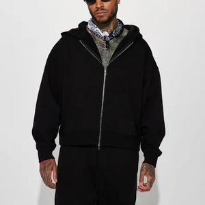 Wholesale Custom <b>Men</b> Winter Fashion Print <b>Thick</b> 100%Cotton Breathable Heavy Weight Oversized Drop Shoulder Hoodies - Product Image 1
