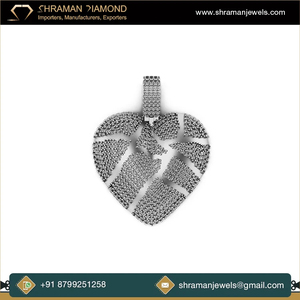 Bijoux fins faits à la main pour femmes, vente chaude, 2,56 carats, pendentif en forme de cœur en argent sterling 925 personnalisé avec diamant de laboratoire, pour les fêtes - Product Image 6