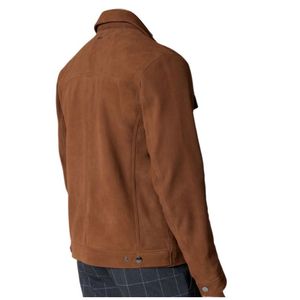 Chaqueta de piel sintética para hombre con logotipo personalizado de OEM y ODM, chaquetas de piel sintética para hombre de alta calidad, chaqueta de piel personalizada a la moda para hombre - Product Image 4