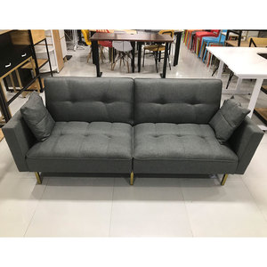 Modern 1.95m Convertible <b>Sofa</b> <b>Bed</b> with Grey Fabric SFG68022 Inflatable <b>Sleeper</b> <b>Sofa</b> with Wooden Frame for Living Room Dining - Product Image 3