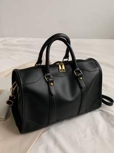 Handmade 2026 Genuine Leather Eco-Friendly Duffel <b>Bag</b> <b>for</b> <b>Women</b> Luxury Luggage <b>Weekender</b> Sports Tote Zipper Closure Separate - Product Image 2