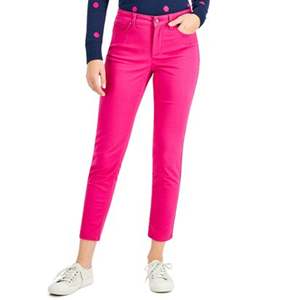 Jeans Skinny da Donna Charter Club Bristol, Rosa Scuro, Taglia XL, Denim Traspirante con Decorazione a Bottoni, Pantaloni a Sigaretta Stile High Street - Product Image 3