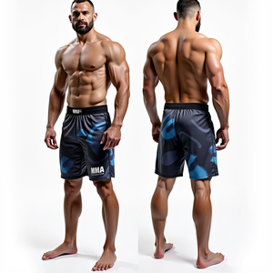 Pantalones cortos de lucha MMA personalizados para hombre, sublimados sin Gi BJJ Grappling Activewear, venta al por mayor, Kimono de Jiu Jitsu con función elástica - Product Image 3