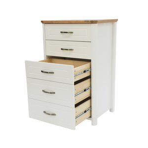 Modern 5-Drawer Dresser, Tall Bedroom Storage Chest, Minimalist Wooden Organizer Unit - Product Image 2