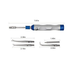 Pistolet de dissolvant de couronnes dentaires automatique pratique Cinq accessoires en acier inoxydable Base manuelle Instruments chirurgicaux Retrait de couronne - Product Image 2