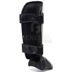 Protège-tibias en cuir professionnel pour le football, légers, équipement sportif athlétique, design personnalisé, protection, équipement d'entraînement - Product Image 4