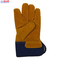 Guantes de conductor de cuero de grano de piel de cabra de vaca de alta calidad Guantes de trabajo de cuero para hombres Guantes de uso general