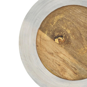 Assiette de présentation en bois naturel fabriquée à la main avec motif rond Artisanat intemporel pour les fêtes de mariage Exportée en Inde en vrac - Product Image 5