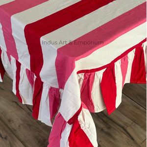 Modern Indian Handmade Premium Quality 100% Cotton Floral Hand Block Printed Eco-friendly Customizable <b>Table</b> <b>Cover</b> Wedding - Product Image 5