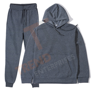 Conjunto de 2 Piezas de Sudadera con Capucha para Hombre Otoño/Invierno |   Chándal de Color Sólido |   Ropa Deportiva Informal Tallas S-3XL - Product Image 6